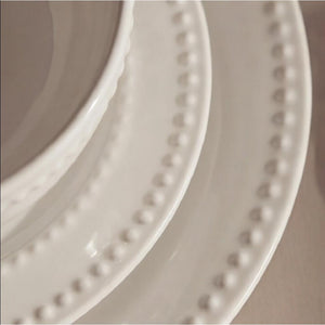 Set Vajilla 18 Piezas Blanco Natural Lugano