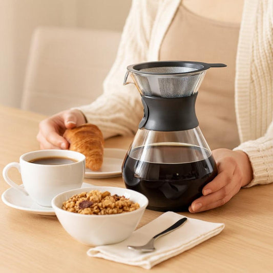 Cafetera Borosilicato con Filtro y Silicona 400 ml Lugano