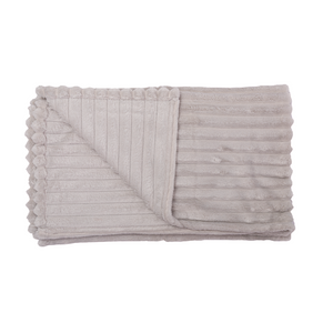 Manta Fleece Stripes 125x150cm Gris