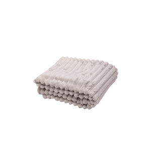 Manta Fleece Stripes 125x150cm Gris
