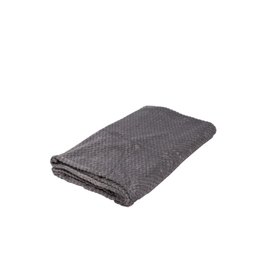 Manta Fleece Panal 125x150cm Gris Oscuro