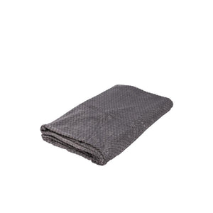 Combo Mantas Fleece Panal y Stripes 125x150 cm Beige, Gris Oscuro, Ecru y Gris