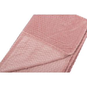 Combo 1 Pantuflas Outdoor Kids Llaima Rosado + 1 Manta Fleece Panal Rosada