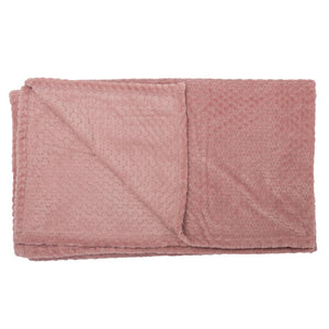 Combo 1 Pantuflas Outdoor Kids Llaima Rosado + 1 Manta Fleece Panal Rosada