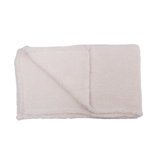 Manta Sherpa 125x150cm Ecru