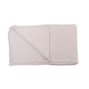 Combo Mantas Sherpa y Fleece 125x150 cm 1 Azul, 2 Ecru + 1 Gris