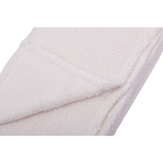 Manta Sherpa 125x150cm Ecru
