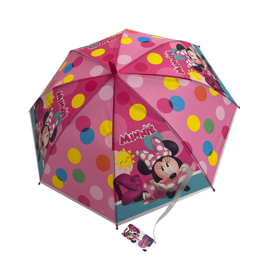 Combo Minnie 1 Paraguas + 1 Bota De Agua + 1 Chaqueta Impermeable