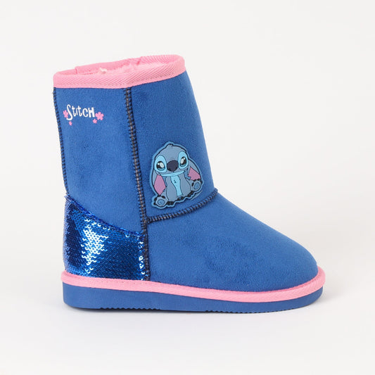 Combo Pantuflas Chiporro Niño Paw Patrol Azul + Pantuflas Chiporro Niña Stitch Lilo & Stitch Denim