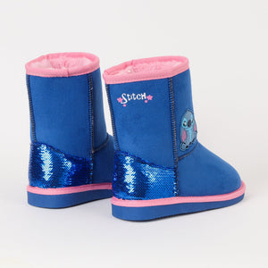 Combo Pantuflas Chiporro Niño Paw Patrol Azul + Pantuflas Chiporro Niña Stitch Lilo & Stitch Denim
