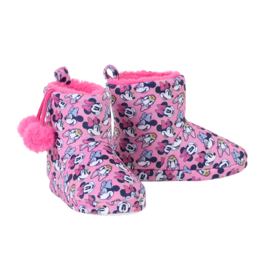 Pantufla Chiporro Niña Minnie Rosado