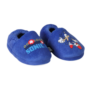 Pantufla Niño Letras Sonic Azul