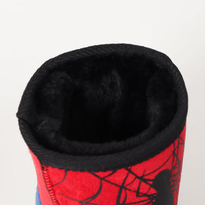 Combo 1 Peluche Spiderman 30 cm + 1 Pantuflas Niño Spider-Man Rojas