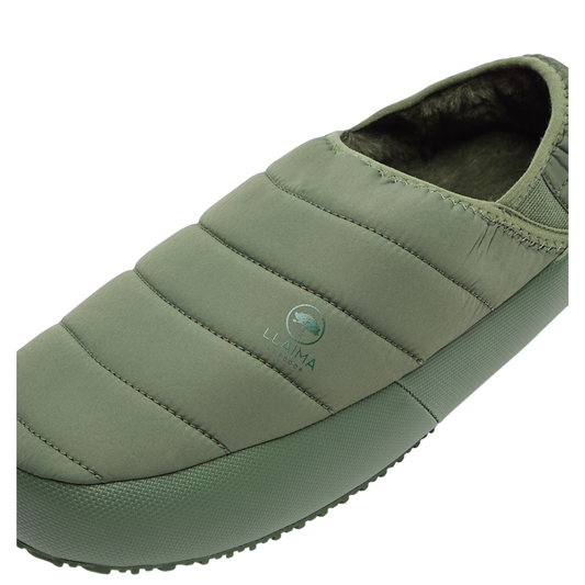 Pantufla Térmica Llaima Outdoor Acolchada Oliva