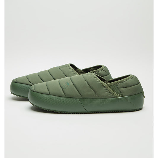 Combo Manta Cojín Blanco + Pantuflas Acolchadas Verdes