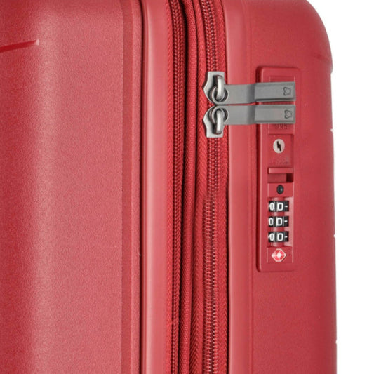 Maleta Cabina Saxoline Moonstone Impact Pro Roja