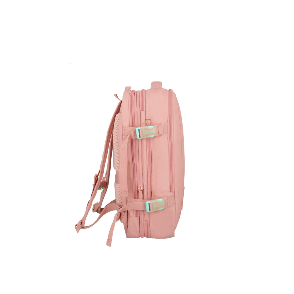 Mochila de Viaje Cabina 40Lt Xtrem Discovery Rosada