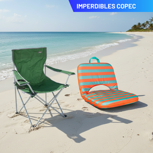Combo: Silla Plegable Apoyabrazos Verde Outback + Silla Reclinable Rayas