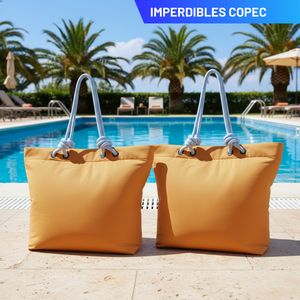 Combo 2 Bolsos Cooler Impermeable 16.5Lt Beige