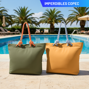 Combo 2 Bolsos Cooler Impermeable 16.5Lt Beige y Verde Oliva