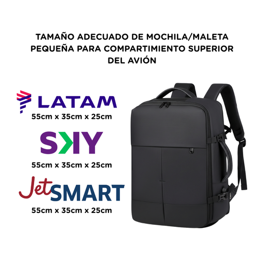 Combo Mochilas de Viaje Resistentes al Agua. 1 Sleve 30L + 1 Navigator 36L. Color Negro