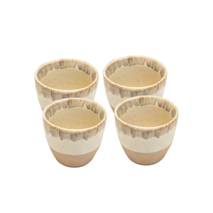 Set 4 Vasos Ceramica 170 ml Wayu