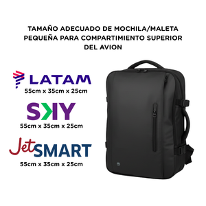Combo 2 Mochilas de Viaje Viral Radal XL 40L Expandibles Negro y Morado Llaima