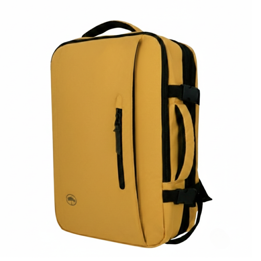 Mochila Viaje Viral XL 40L Llaima Mostaza. Resistente al Agua. BTS26