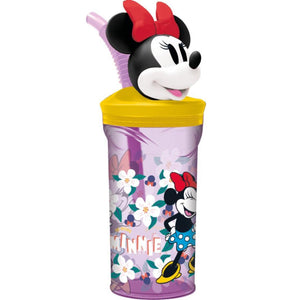 Combo 4 Toma Jugo Infantil con Figura 3D Paw Patrol, Minnie, Mickey