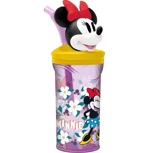 Combo 4 Toma Jugo Infantil con Figura 3D Paw Patrol, Minnie, Mickey