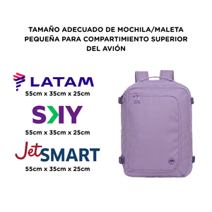 Mochila de Viaje Viral Llaima Repelente al agua - Expandible 32L Dakota Lila