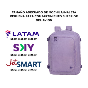 Mochila de Viaje Viral Llaima Expandible 32L Dakota Lila