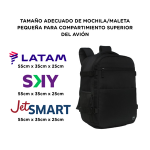 Combo Maleta Grande Conguillío 115L + Mochila Viaje Viral Montana 36L Negras Llaima