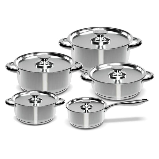 Batería De Cocina 10 piezas 480-10SS Wens