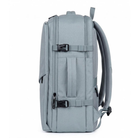 ✈️Combo 2 Mochilas Viaje Viral XL. Premium 36L: 1 Rosada y 1 Celeste 💧Resistente al Agua Navigator.