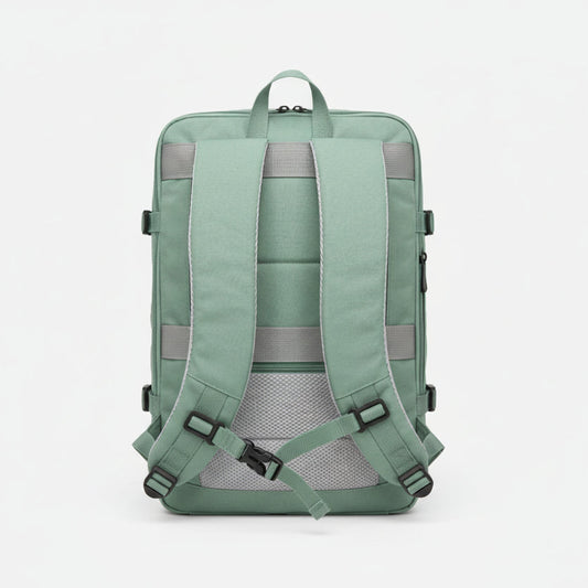 ✈️Combo 2 Mochilas Viaje Viral XL. Premium 36L: 1 Rosada y 1 Verde 💧Resistente al Agua Navigator.
