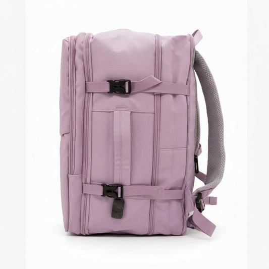 ✈️Combo 2 Mochilas Viaje Viral XL. Premium 36L: 1 Celeste y 1 Lila 💧Resistente al Agua Navigator.