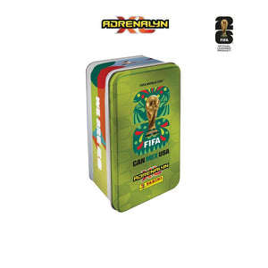 Tin Adrenalyn XL FIFA 2026 8 Sobres + Coin Card Verde