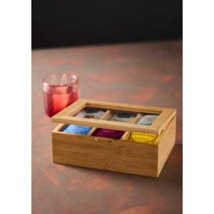 Combo Caja Organizadora de Té Day + Tetera Vidrio Glasso 1L