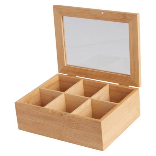 Combo Caja Organizadora de Té Day + Tetera Vidrio Glasso 1L