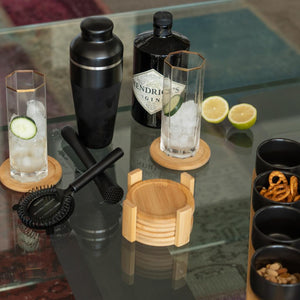 Set Coctelera De Acero Inoxidable Black 4 Piezas Day