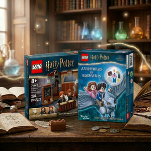 Combo LEGO Harry Potter Clase De Encantamientos + Libro Aventuras En Hogwarts