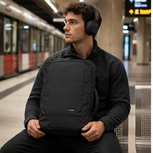Combo Mochila Viaje Cabina 30L Sleve + Audífonos Pulse ANC