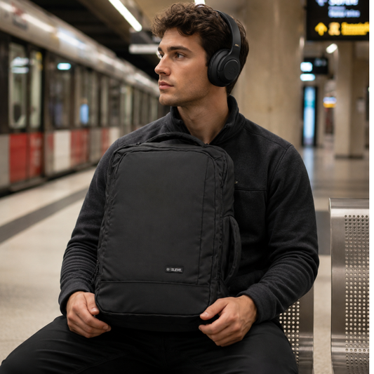 Combo Mochila Viaje Cabina 30L Sleve + Audífonos Pulse ANC