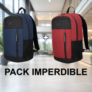 Combo Mochilas Saxoline Stanford 26L 1 Azul + 1 Burdeo