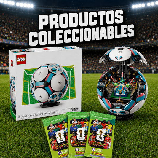Combo LEGO Balón De Fútbol + 3 Sobres Cartas Adrenalyn XL FIFA World Cup 2026