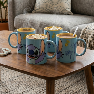 Combo 4 Tazones Clásicos Stitch Vibra Disney 355 ml