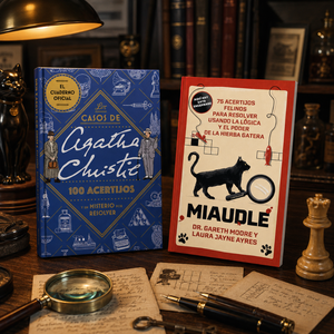 2 Libros De Acertijos y Misterios: 1 Agatha Christie + 1 Miaudle