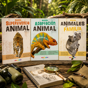 3 Libros Atlas Educativos Mundo Animal