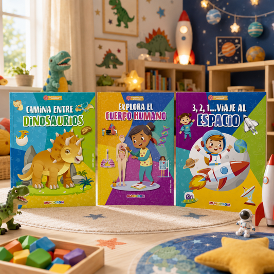 3 Libros Atlas Educativos Infantil Ciencia Y Aventura
